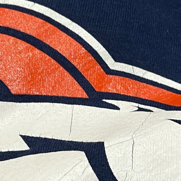Denver Broncos 1990s Vintage NFL Football Crewneck Pullover Sweatshirt - Picture 3 of 5